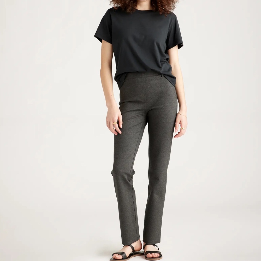 Quince Ultra-Stretch Ponte Straight Leg Pant